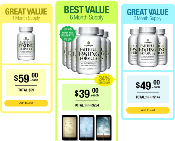 Faithful Fasting Formula Price