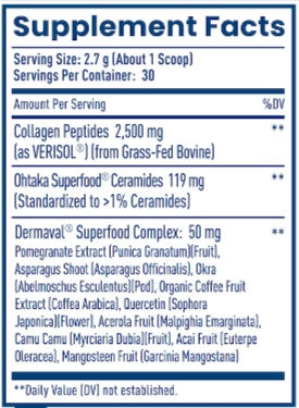 NativePath Skin Renewal Supplement facts