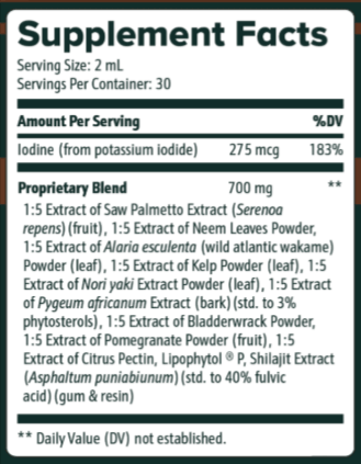 ViriFlow Supplement Facts