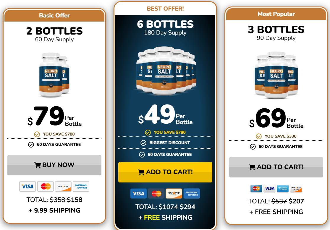 Neuro Salt Pricing